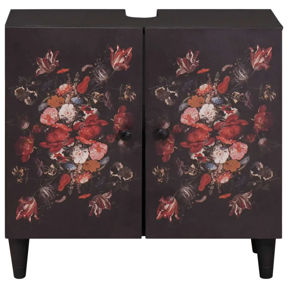 vidaXL Wastafelkast Multikleur 62 x 33 x 58 cm Massief Mango Hout meerkleurig, foto 3