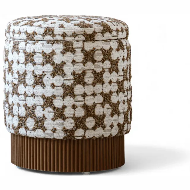Indore Home Saar Poef Opbergruimte - Bruin Beige