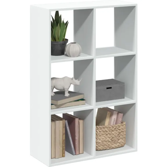 vidaXL Kamerscherm / boekenkast 69,5x29x103,5 cm bewerkt hout wit