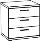 lage ladencommode Fjord bruin, foto 3