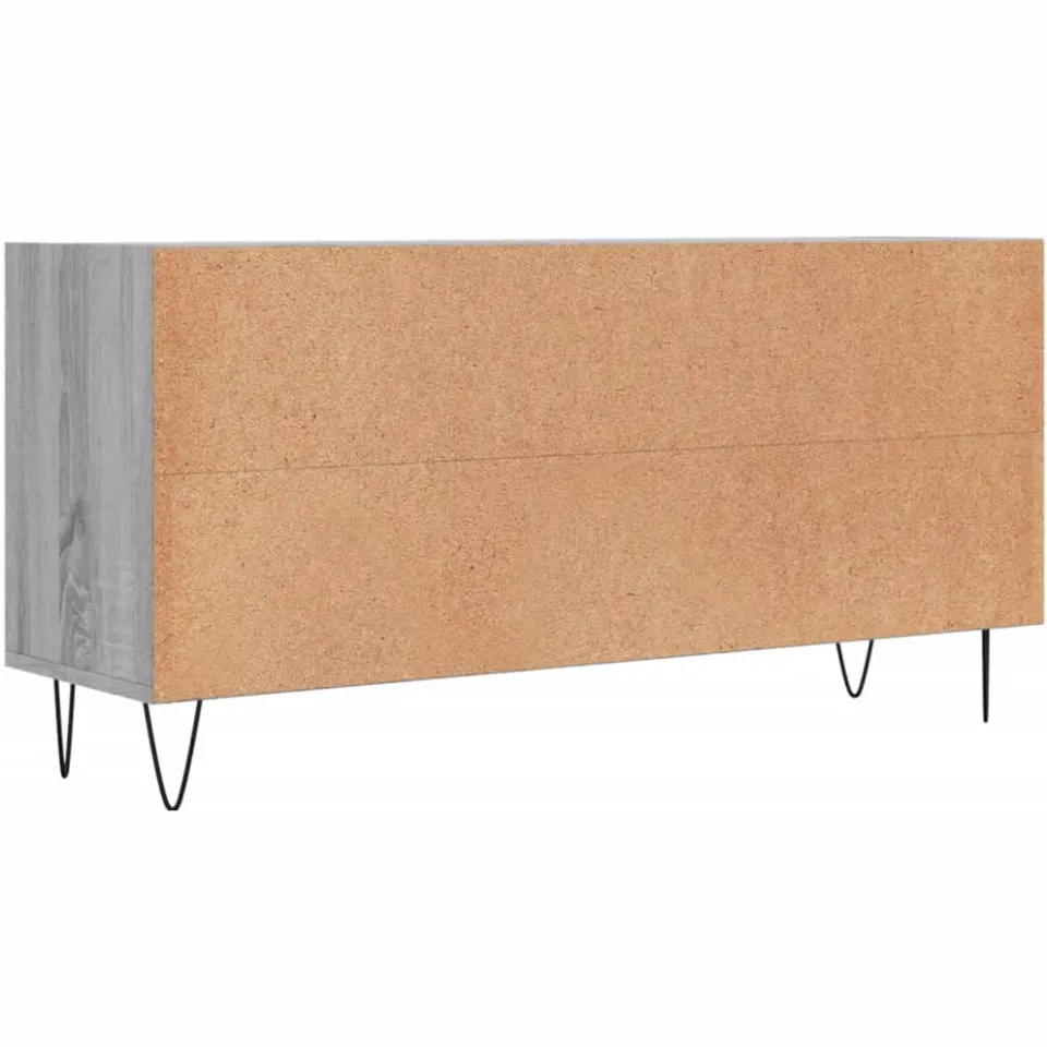 vidaXL Tv-meubel 103,5x30x50 cm bewerkt hout grijs sonoma eikenkleurig, foto 4