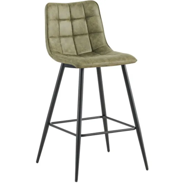 Benoa Barstoel Lucille Army Green - barstoelen set van 2 Groen