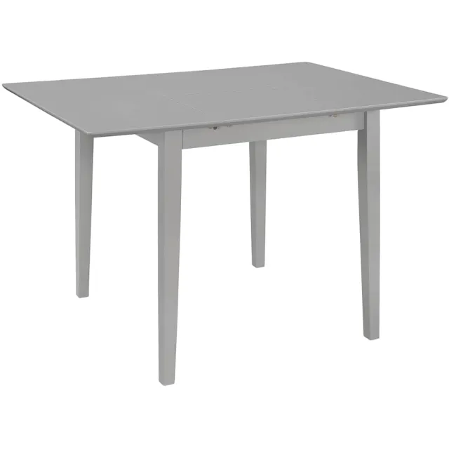 vidaXL Eettafel verlengbaar (80-120)x80x74 cm MDF grijs