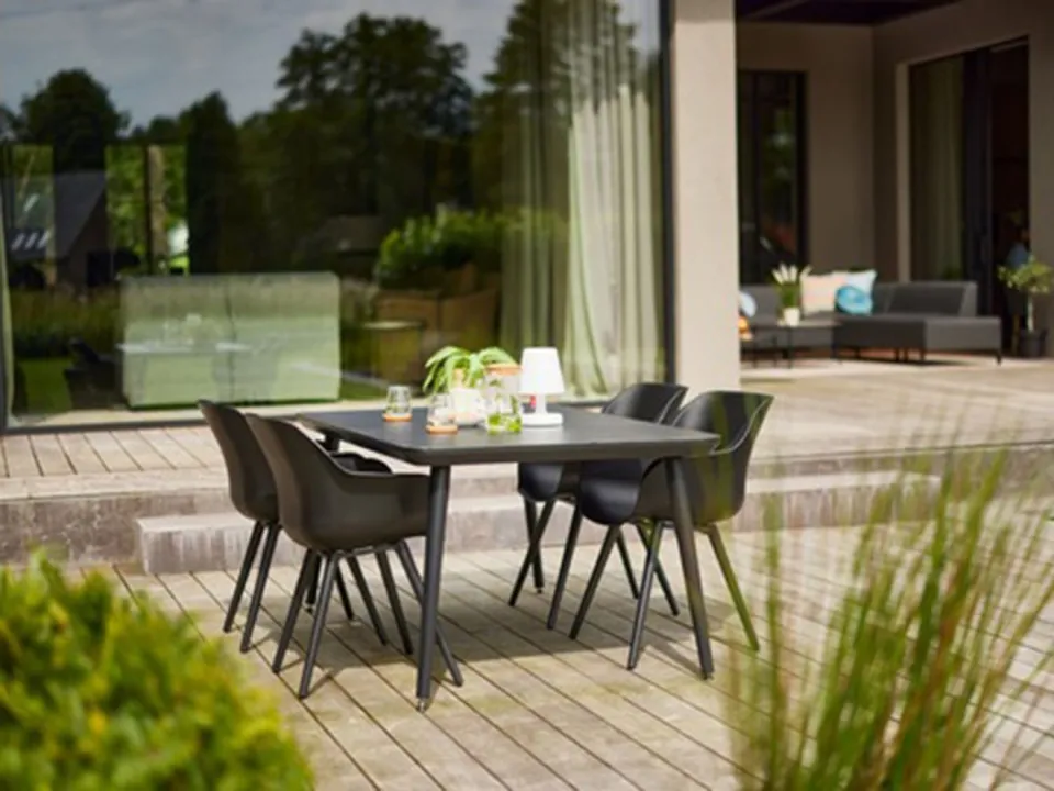 Hartman tuinmeubelen Hartman Sophie Studio dining tuintafel 170x100cm zwart, foto 3