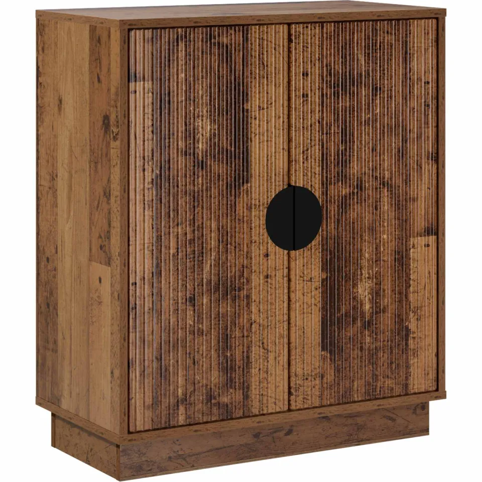 vidaXL Dressoir VENRAY Oud hout 66 x 33 x 77,5 cm Bewerkt hout bruin, foto 3