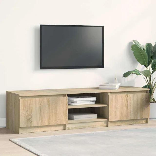 vidaXL Tv-meubel 140x40x35,5 cm bewerkt hout sonoma eikenkleurig, foto 2