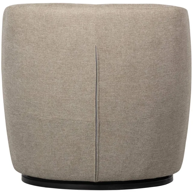 WOOOD Serra Draaifauteuil - Melange Stof - Naturel - 68x70x77 sand