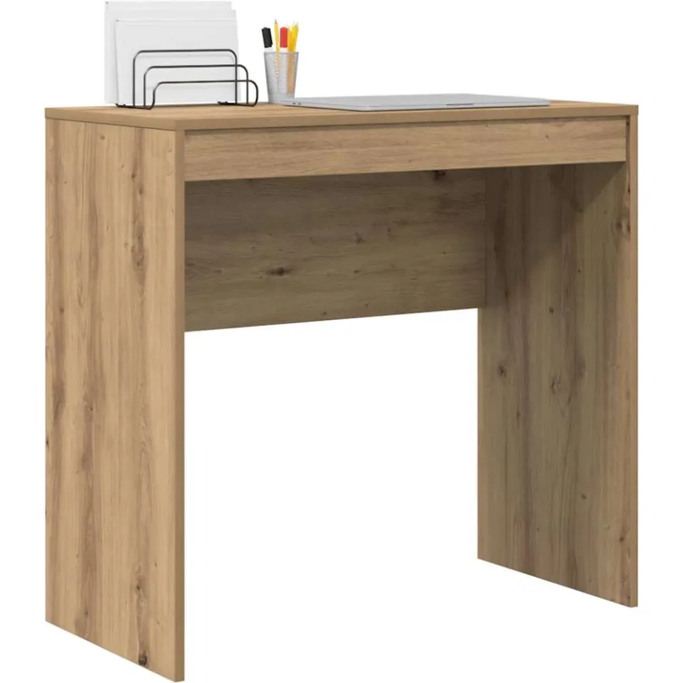 vidaXL Bureau Artisan Eiken 80 x 40 x 76 cm Bruin