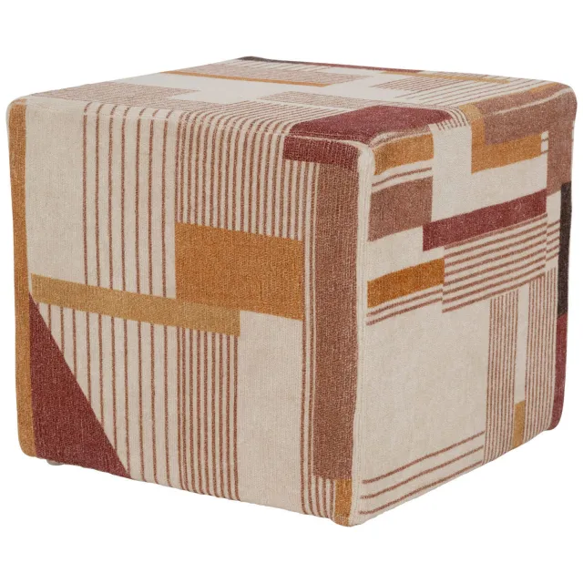 Urban Nature Culture poef Lille Beige, Oranje