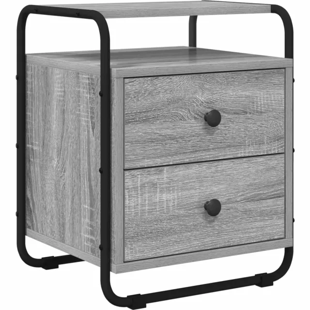 vidaXL Nachtkastje Grijs Sonoma 40 x 36,5 x 50 cm Bewerkt hout