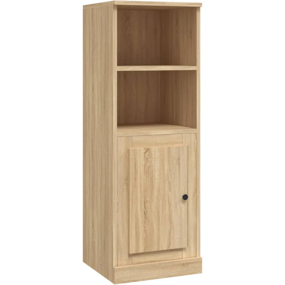 vidaXL Hoge kast 36x35,5x103,5 cm bewerkt hout sonoma eikenkleurig Bruin