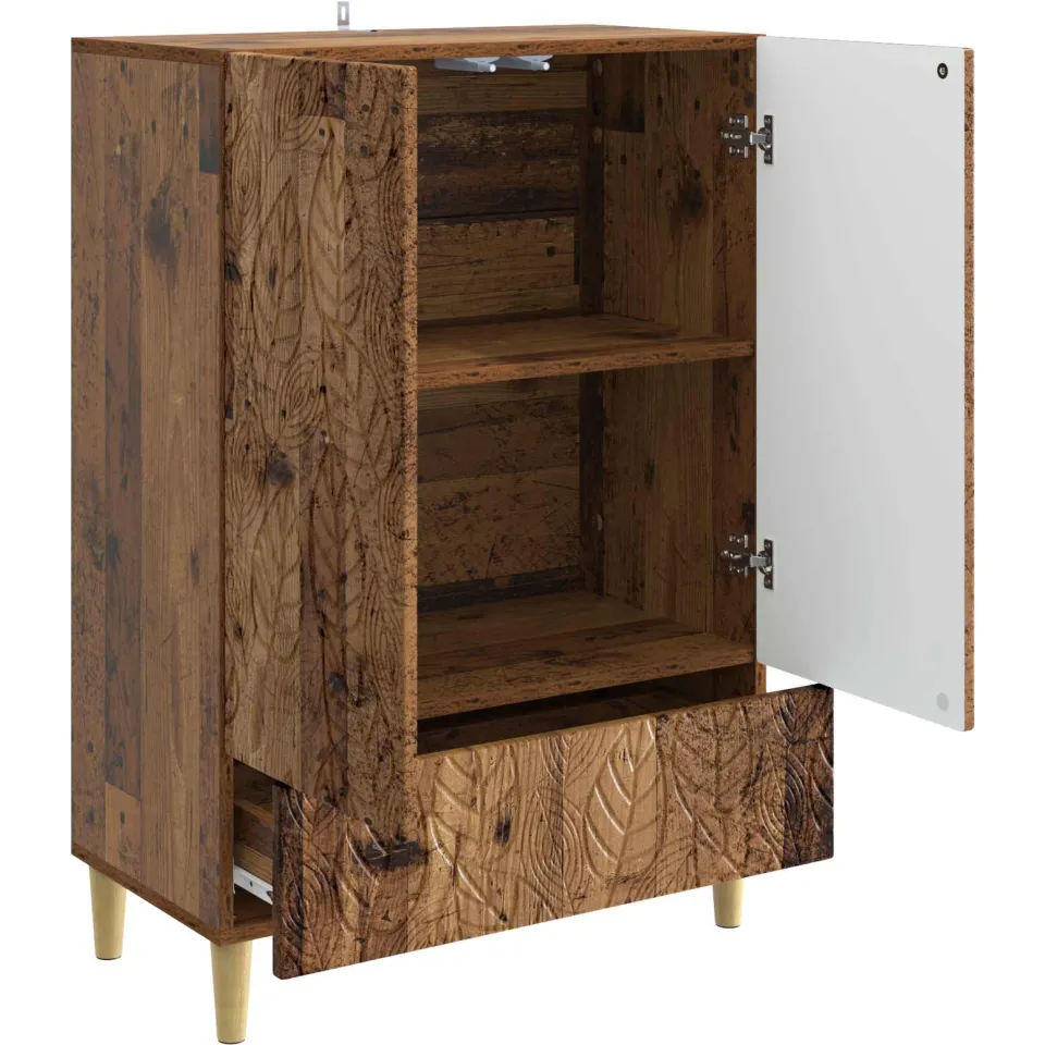 vidaXL Dressoir Oud hout 66 x 34,5 x 95 cm Bewerkt hout bruin, foto 4