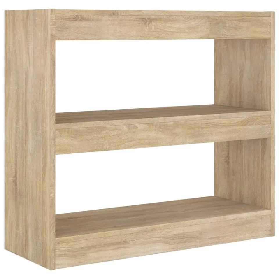 vidaXL Boekenkast / kamerscherm 80x30x72 cm sonoma eikenkleurig Bruin
