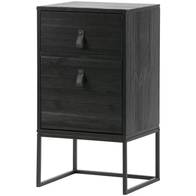 WOOOD Zola nachtkastje zwart black
