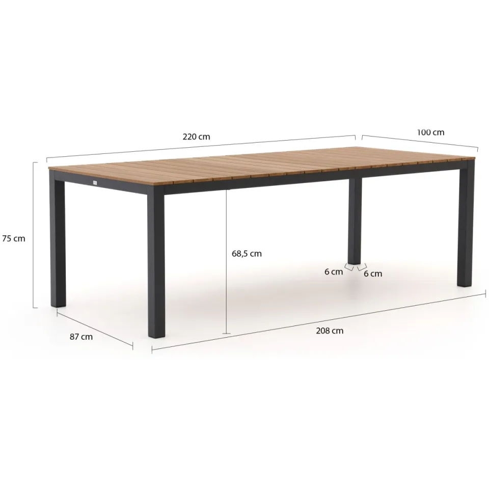 Intenso Furniture Intenso Asti/Fidenza 220cm dining tuinset 7-delig, foto 4