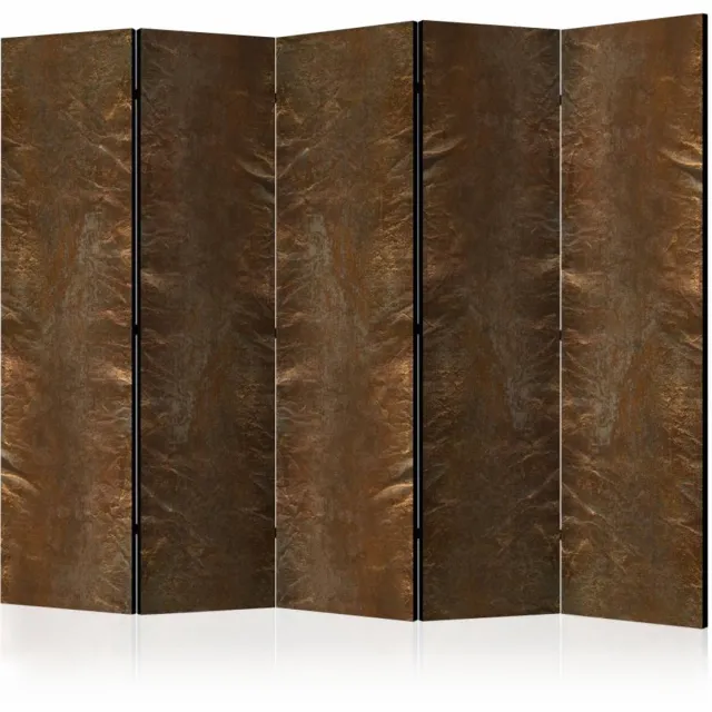 karo-art Vouwscherm / Kamerscherm - In het koper 225x172cm , gemonteerd geleverd, dubbelzijdig geprint Multikleur