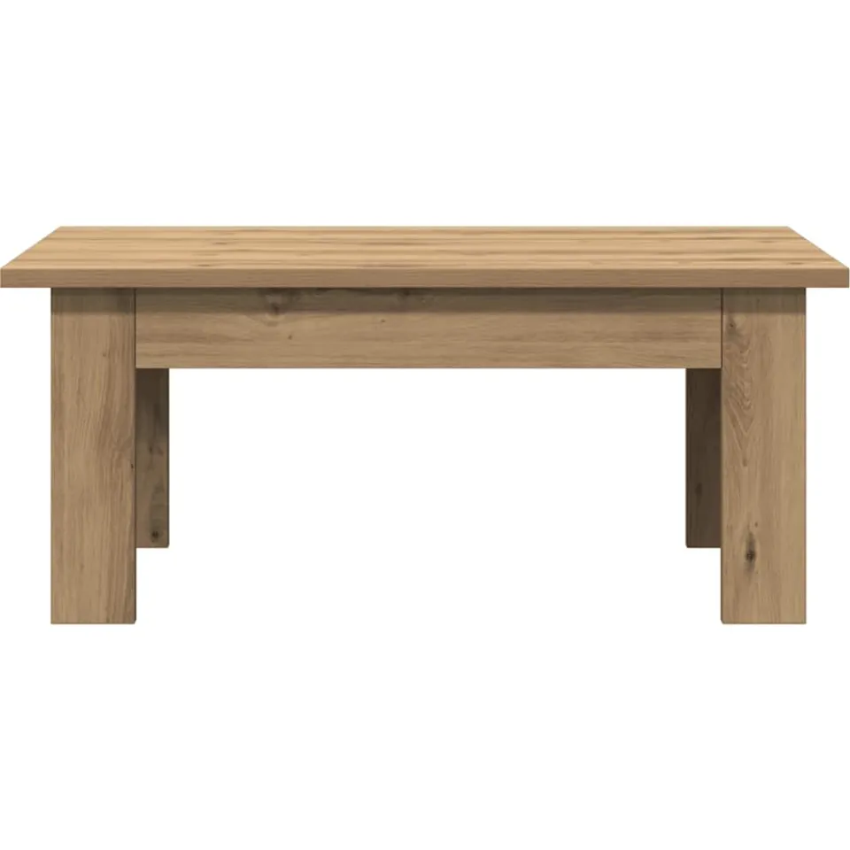 vidaXL Salontafel 100x60x42 cm bewerkt hout artisanaal eikenkleur Bruin