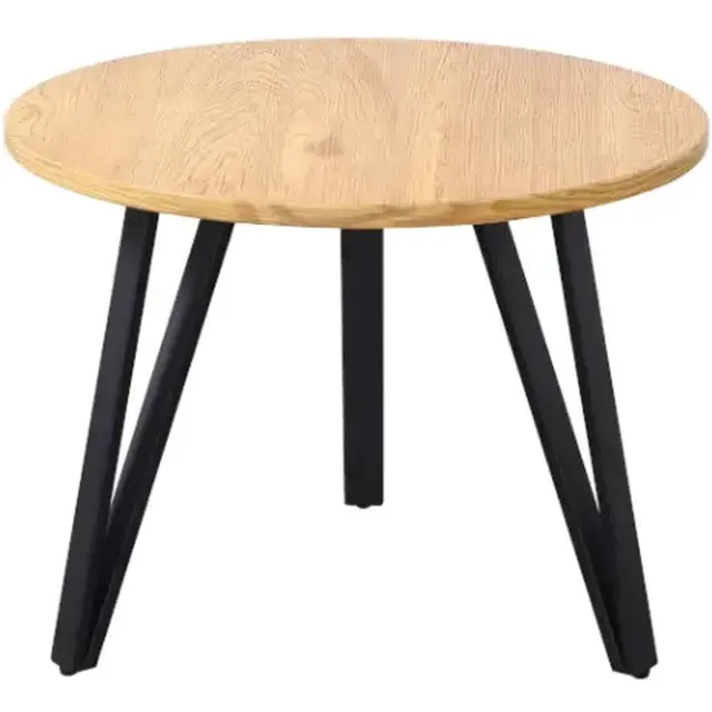 poldimar salontafel Santiago- rond- bruin