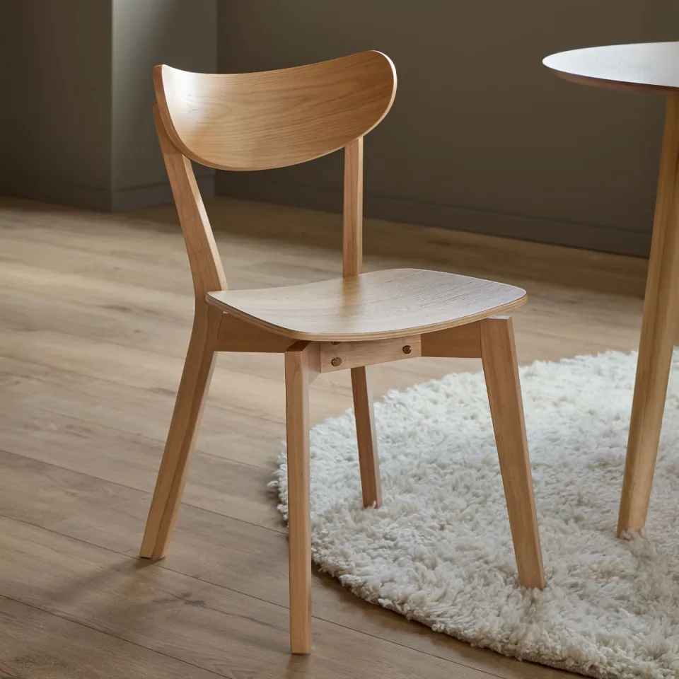 Lisomme Jade houten eetkamerstoel naturel, foto 2
