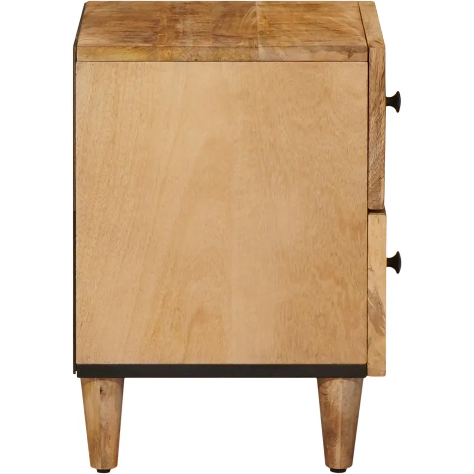 vidaXL Nachtkastje Bruin 40 x 33 x 46 cm Massief Mango Hout, foto 4