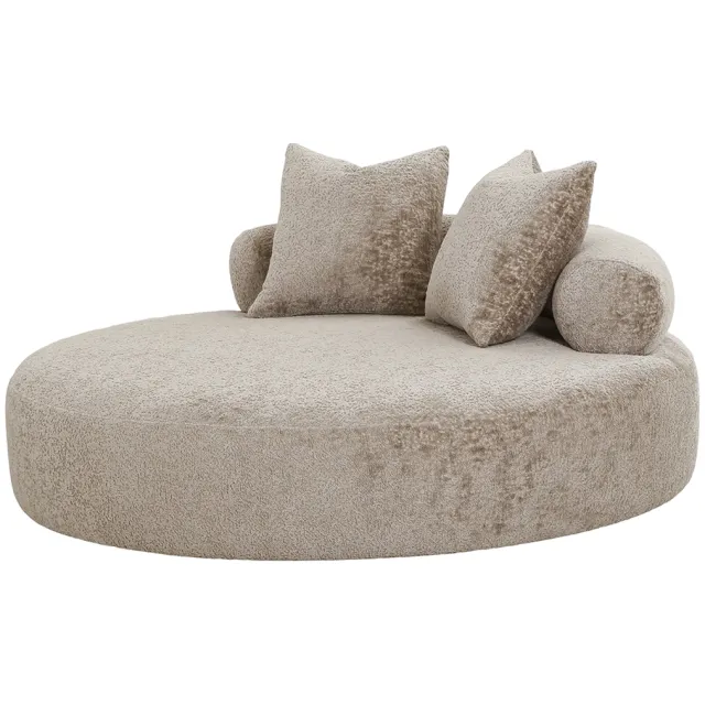 Artichok Annabel ronde loveseat fauteuil taupe