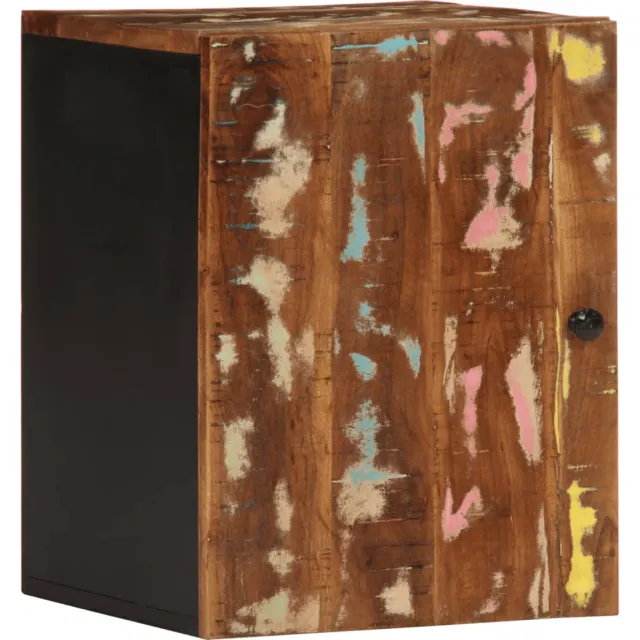 vidaXL Badkamerwandkast 38x33x48 cm massief recycled hout Meerkleurig