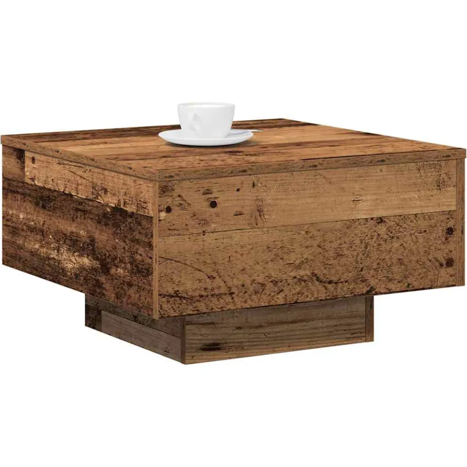 vidaXL Salontafel Oud Hout 55 x 55 x 31 cm Bruin