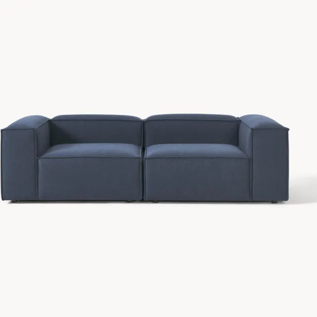 Westwing Collection Modulaire bank Lennon (3-zits) Blauw