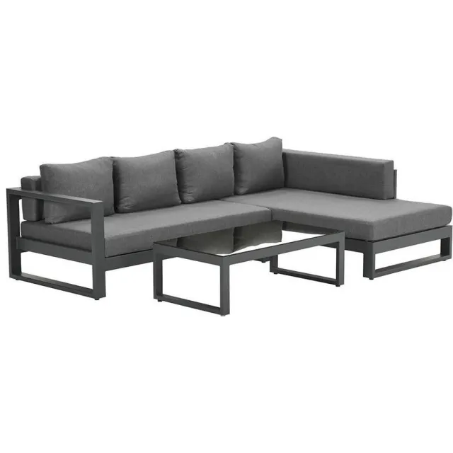 Garden Impressions Esmee loungeset donkergrijs licht grijs