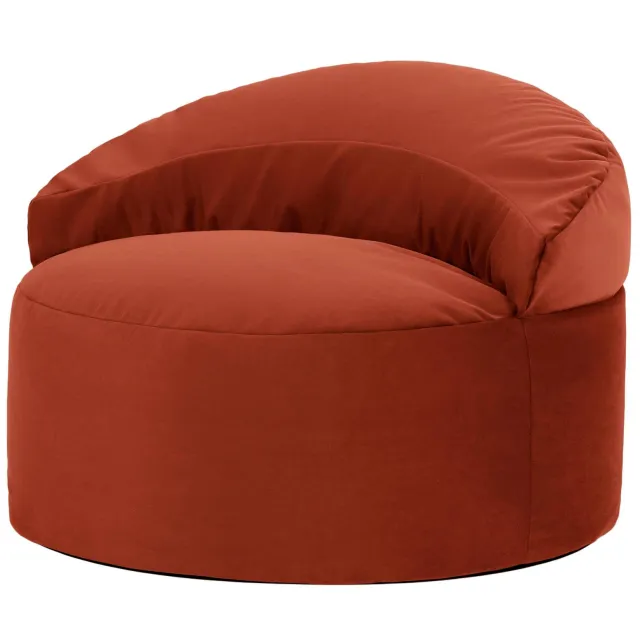 iCON icon - Orb Zitzak Fauteuil - Fluweel - Terracotta