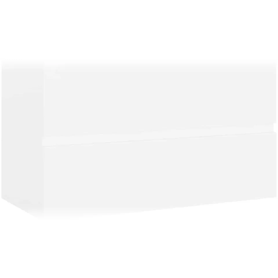vidaXL Wastafelkast 80x38,5x45 cm bewerkt hout wit