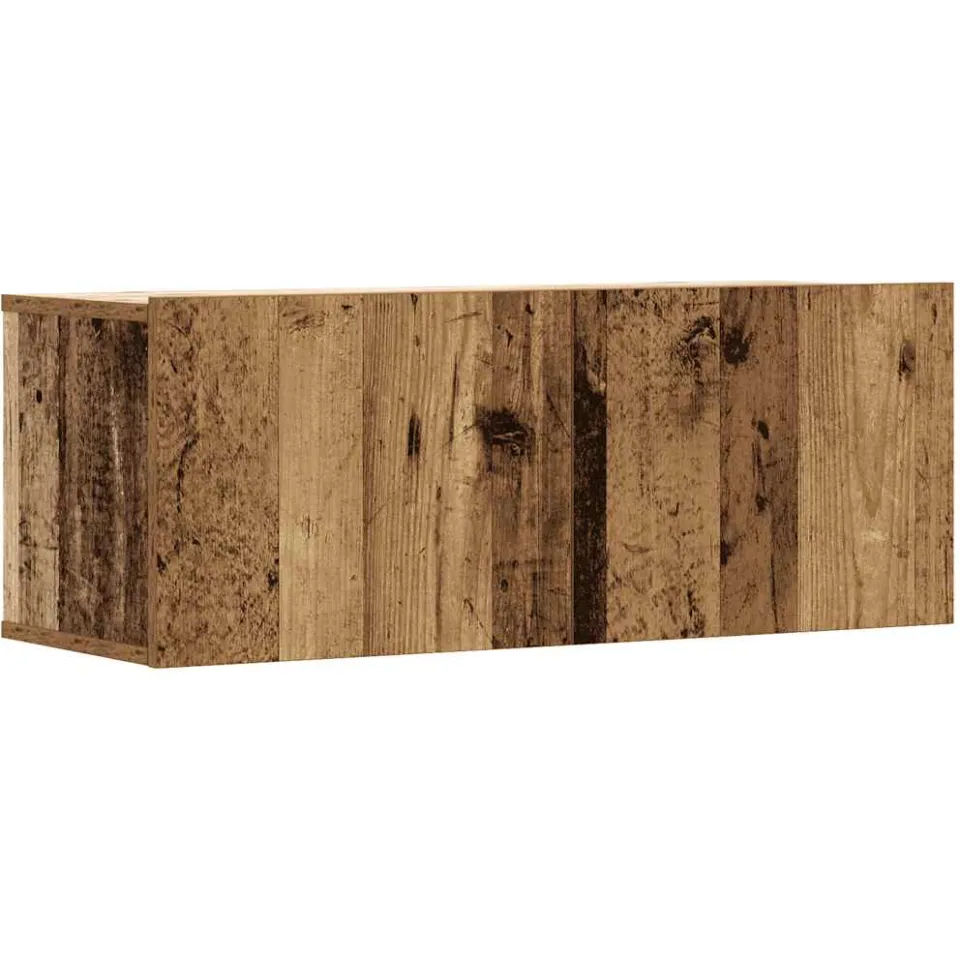 vidaXL 5-delig Tv-meubelset wandmontage bewerkt hout oud houtkleurig bruin, foto 3