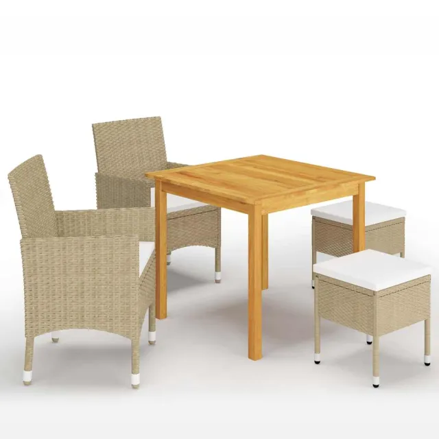 vidaXL 5-delige Tuinset beige, foto 2