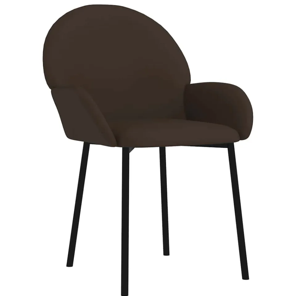 vidaXL Eetkamerstoelen 2 st kunstleer bruin, foto 3