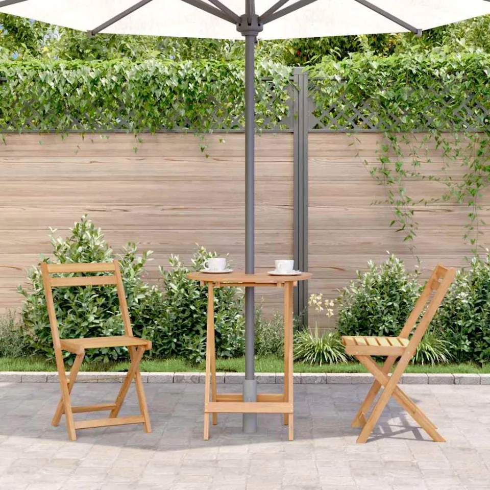 vidaXL Tuintafel inklapbaar 60x75 cm massief acaciahout bruin, foto 3