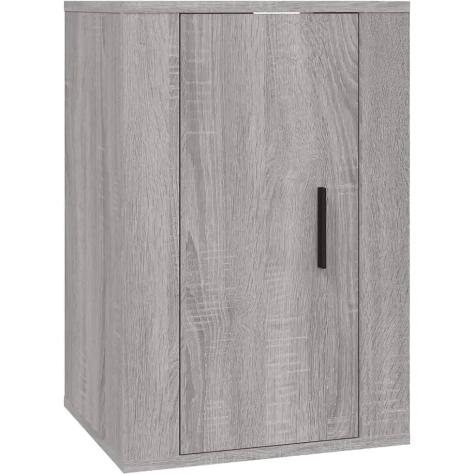vidaXL 4-delige Tv-meubelset bewerkt hout grijs sonoma eikenkleurig, foto 4