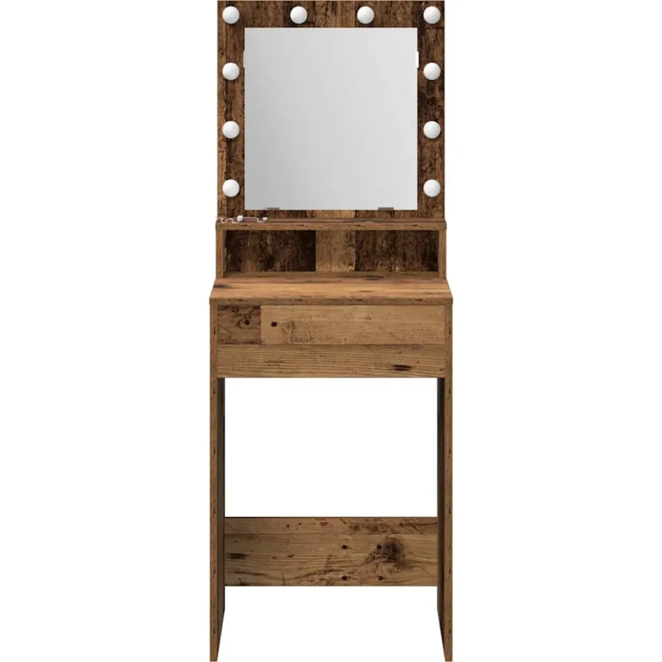 vidaXL Plafondtafel Oudhout 50 x 41 x 135 cm Bewerkt hout bruin, foto 3