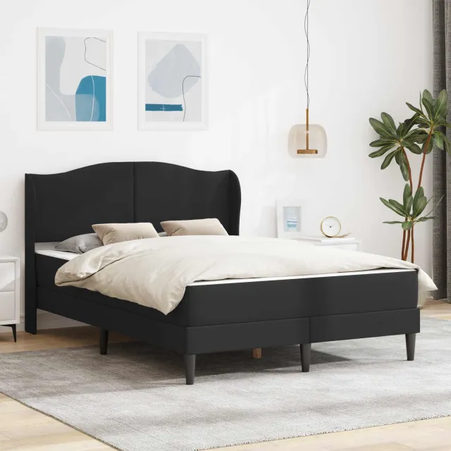 vidaXL Bedframe met matras Donkergrijs 120 x 190 cm Fluweel