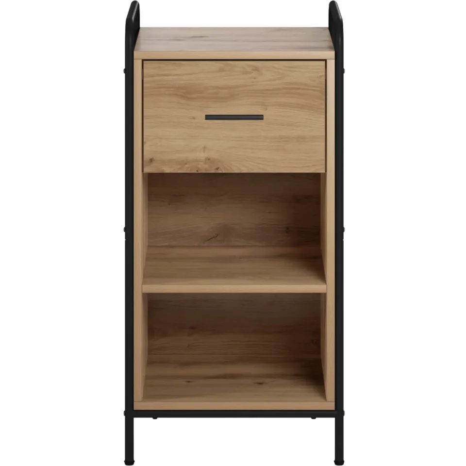 vidaXL Dressoir Artisanaal eiken 97 x 33 x 81 cm Bewerkt hout, foto 4