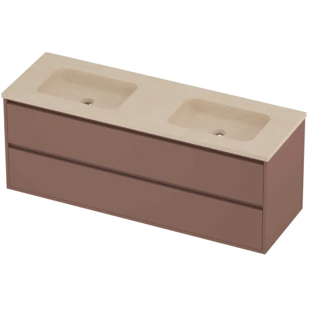 Proline Rollo Badmeubelset Hardsteen Elegant 140x46x54 cm Sand Stone Beauty Blush Rosé Goud