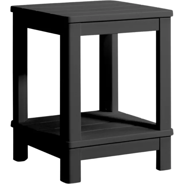 Keter Troy Deluxe Bijzettafel - 40.5x40.5x52cm - Grafiet