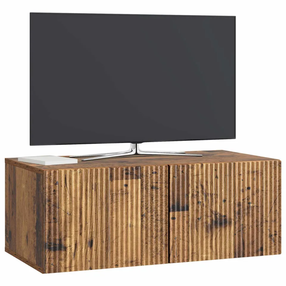 vidaXL Wandbeugel TV-kast 78,5 x 41 x 30 cm Oud hout Bewerkt hout Bruin