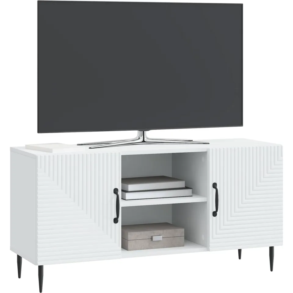 vidaXL TV-kast Wit 102 x 34,5 x 50 cm Bewerkt hout
