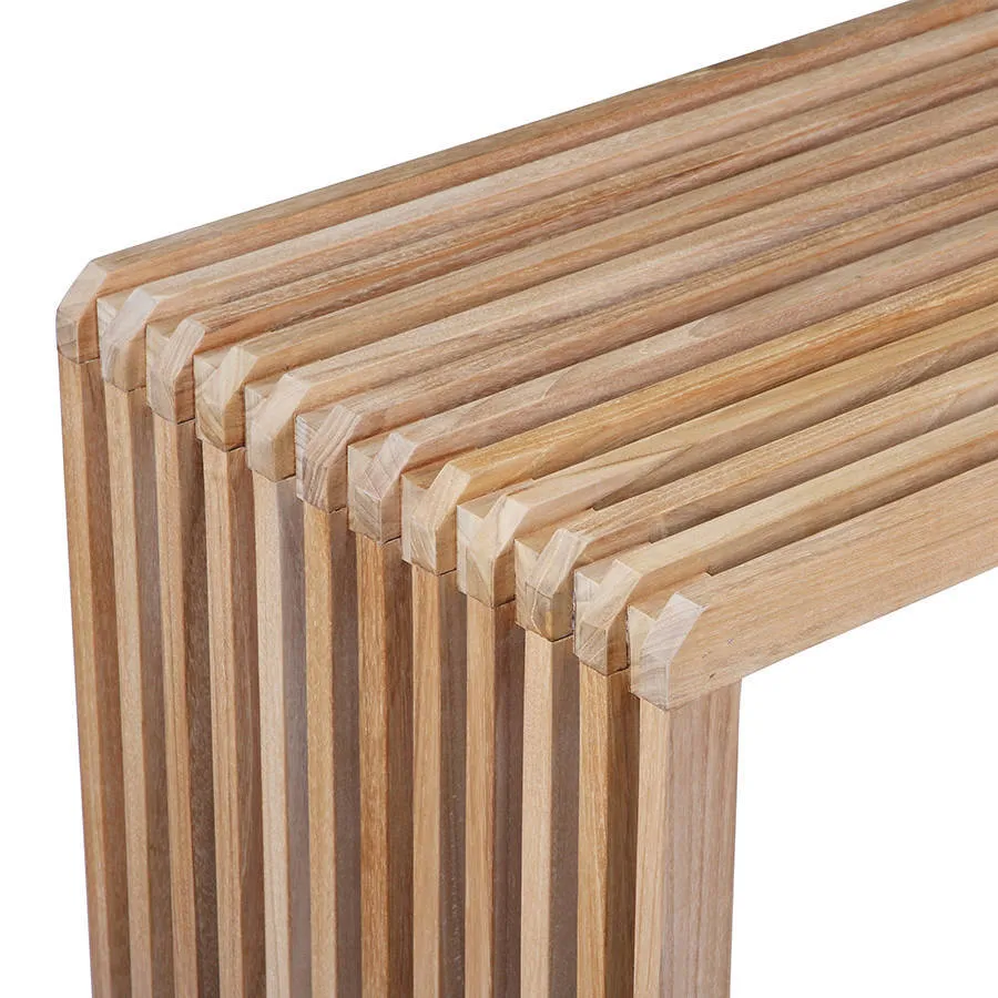 HKLIVING Slatted bank naturel, foto 4