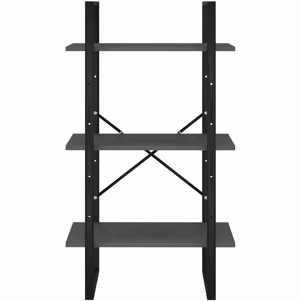 vidaXL Opbergrek 60x30x105 cm bewerkt hout grijs, foto 4