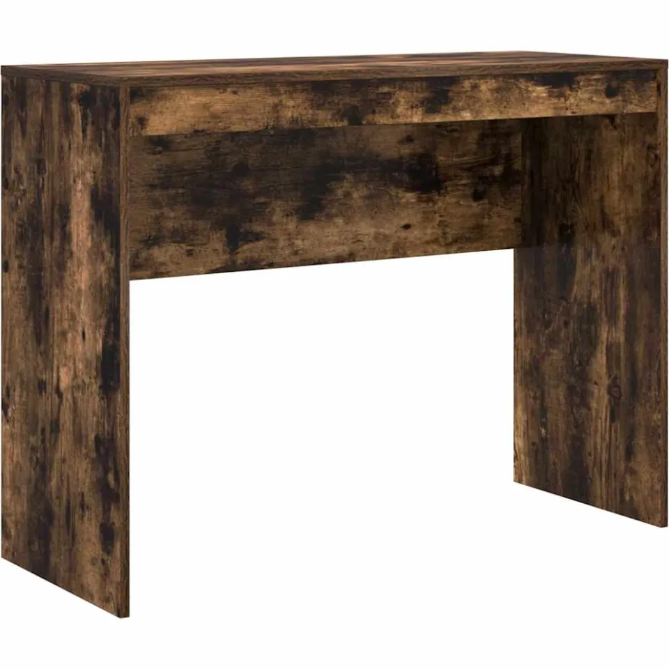 vidaXL Bureau Gerookt eiken 100 x 40 x 76 cm, foto 3