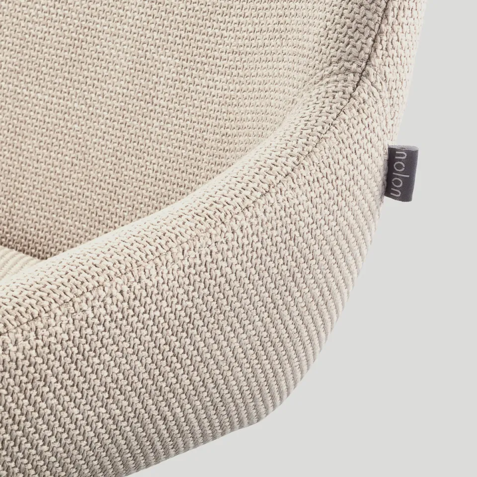 Nolon Nora-Isa eetkamerstoel beige - wit onderstel, foto 4