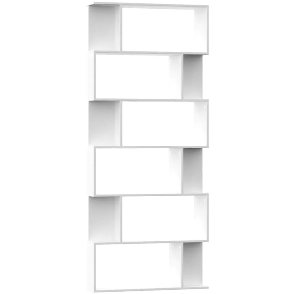 vidaXL Boekenkast / kamerscherm 80x24x192 cm bewerkt hout wit
