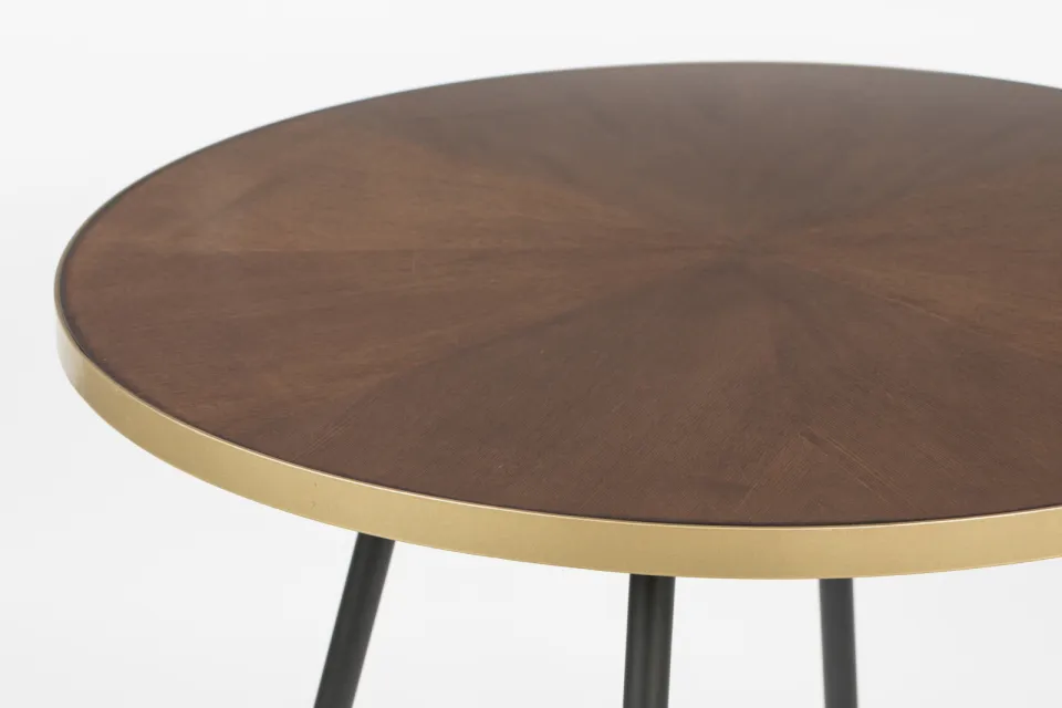 ZILT Ronde Bistrotafel 'Lili' MDF, 90cm bruin, foto 6