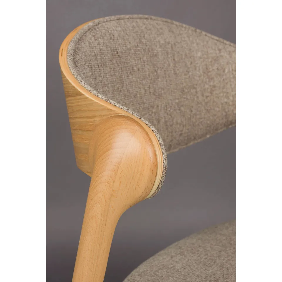 Dutchbone Babington eetkamerstoel beige, foto 7